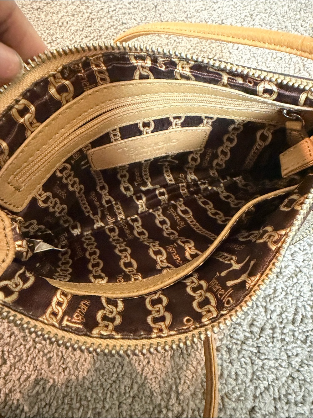 Tan Leather Crossbody Bag - Picture 6 of 6